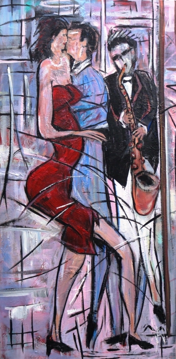 Tango in the City 120x60 cm.