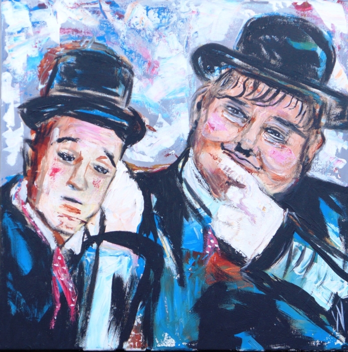 Laurel and Hardy 60x60 cm